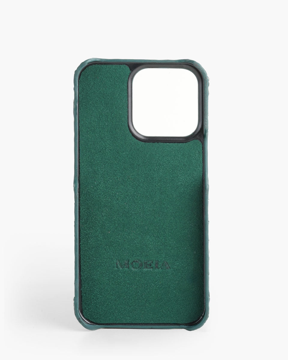 Genuine Emerald Green Personalised iphone case